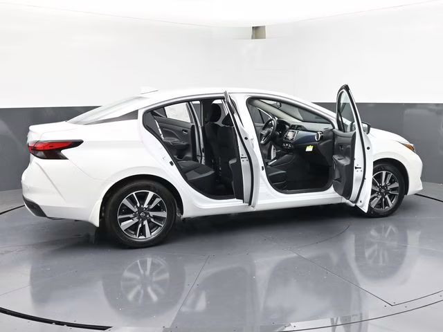 2025 Aspen White Tricoat Nissan Versa 1.6 SV FWD Sedan