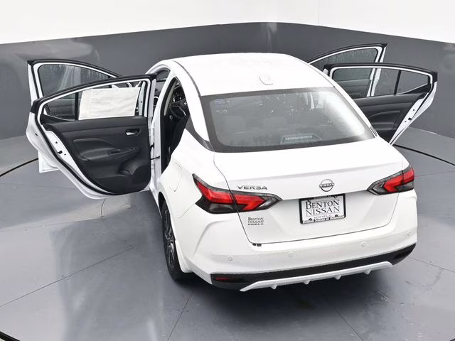 2025 Aspen White Tricoat Nissan Versa 1.6 SV FWD Sedan