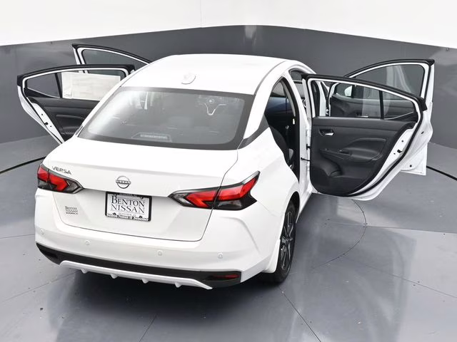 2025 Aspen White Tricoat Nissan Versa 1.6 SV FWD Sedan