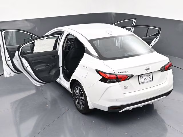2025 Aspen White Tricoat Nissan Versa 1.6 SV FWD Sedan