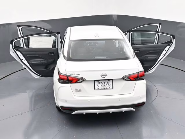 2025 Aspen White Tricoat Nissan Versa 1.6 SV FWD Sedan