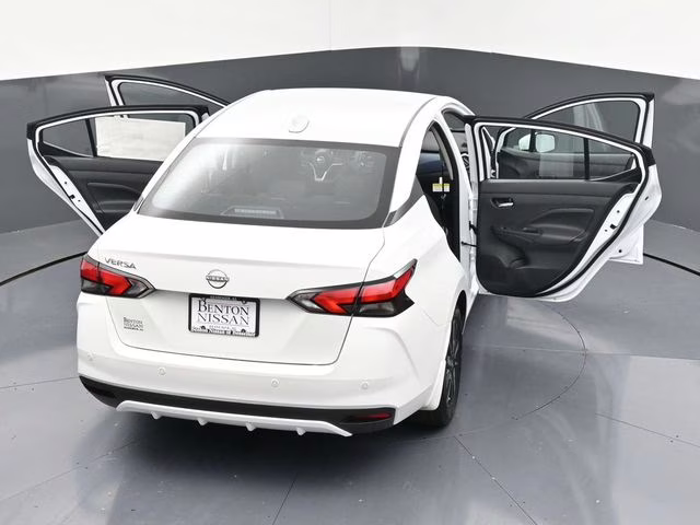 2025 Aspen White Tricoat Nissan Versa 1.6 SV FWD Sedan