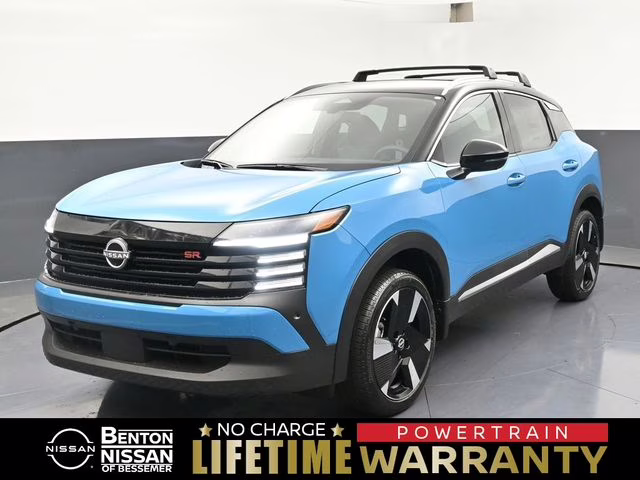 2026 Arctic Ice Blue/Black Nissan Kicks SR FWD SUV