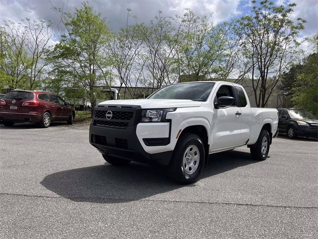 2026 Glacier White Nissan Frontier S 4X4 Truck