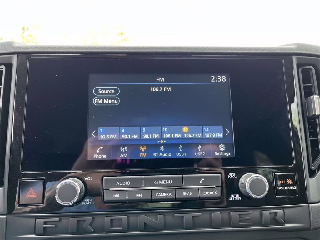 2026 Glacier White Nissan Frontier S 4X4 Truck