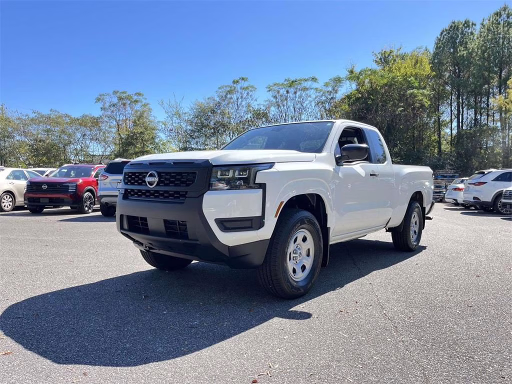 2026 Glacier White Nissan Frontier S 4X4 Truck