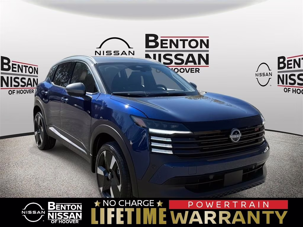 2025 Deep Blue Pearl/Gun Metallic Nissan Kicks SR FWD SUV