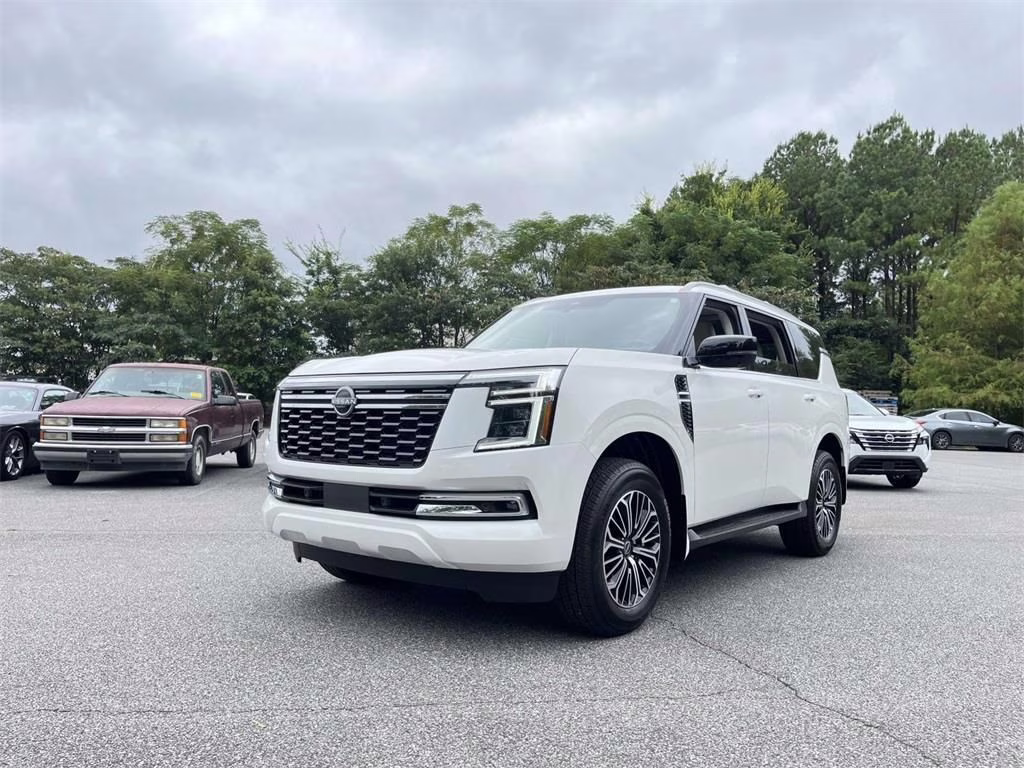 2026 Aspen White Tricoat Nissan Armada Platinum RWD SUV