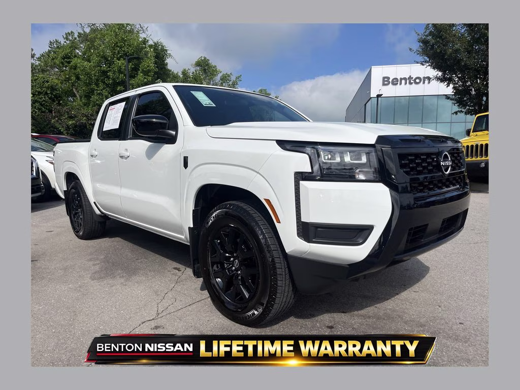 2026 Glacier White Nissan Frontier SV RWD Truck