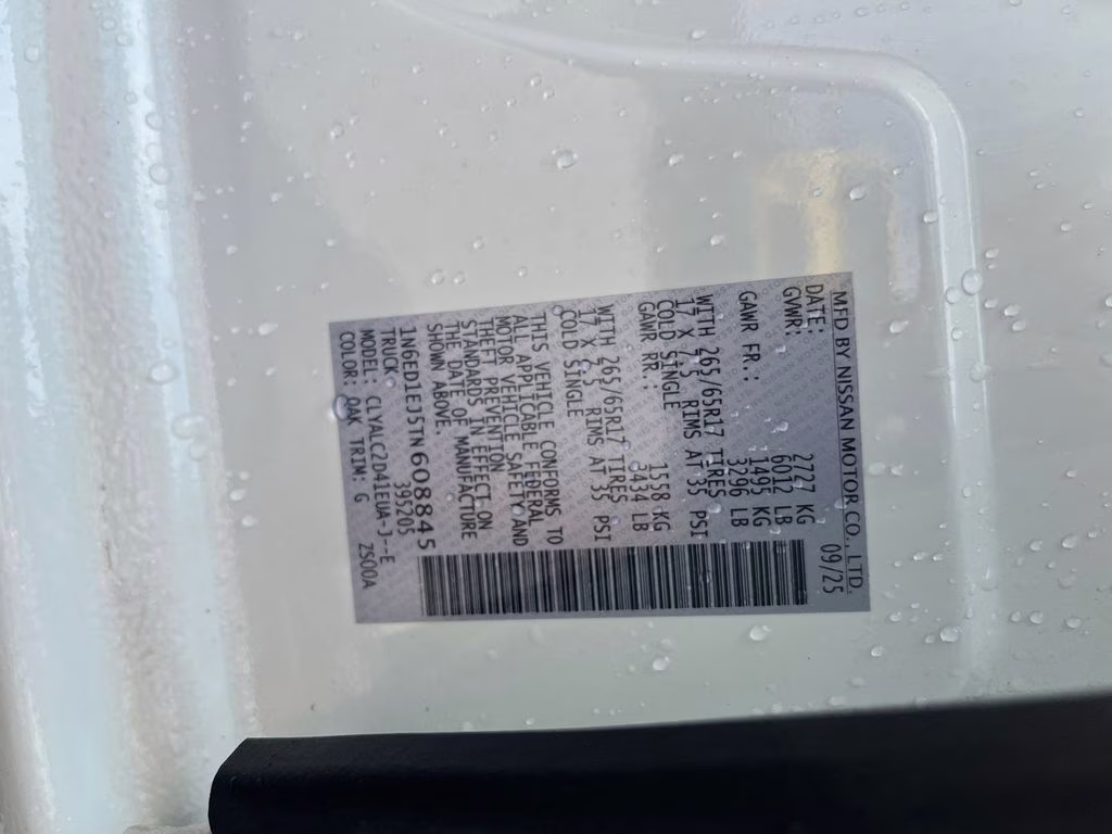 2026 Glacier White Nissan Frontier SV RWD Truck