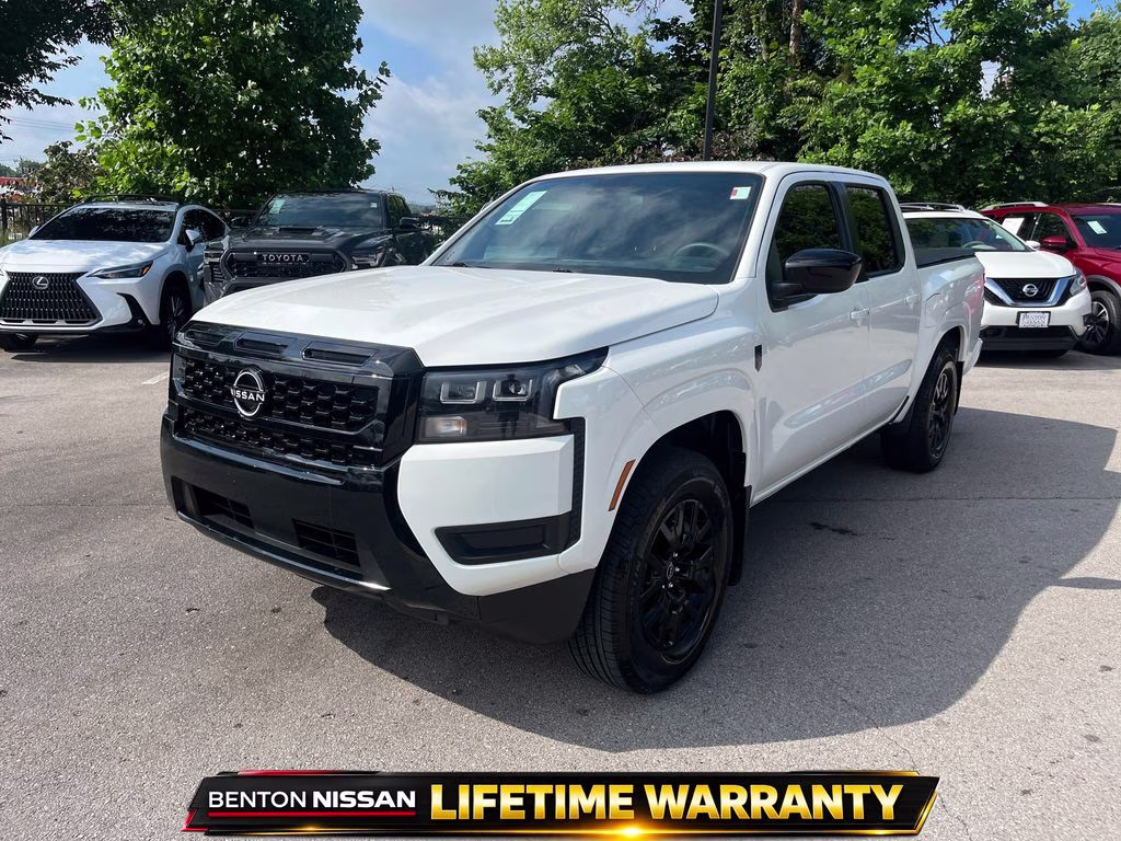 2026 Glacier White Nissan Frontier SV RWD Truck