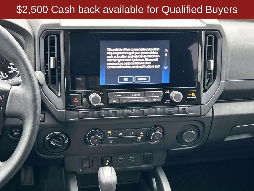 2026 Glacier White Nissan Frontier S 4X4 Truck