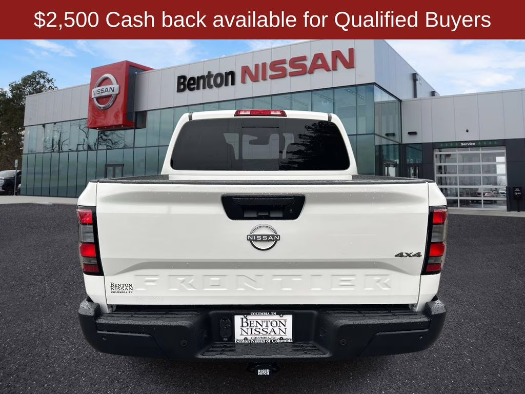 2026 Glacier White Nissan Frontier S 4X4 Truck