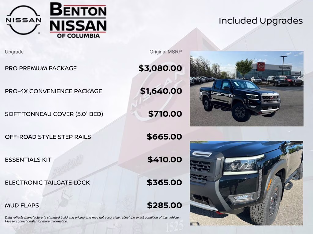 2026 Super Black Nissan Frontier PRO-4X 4X4 Truck