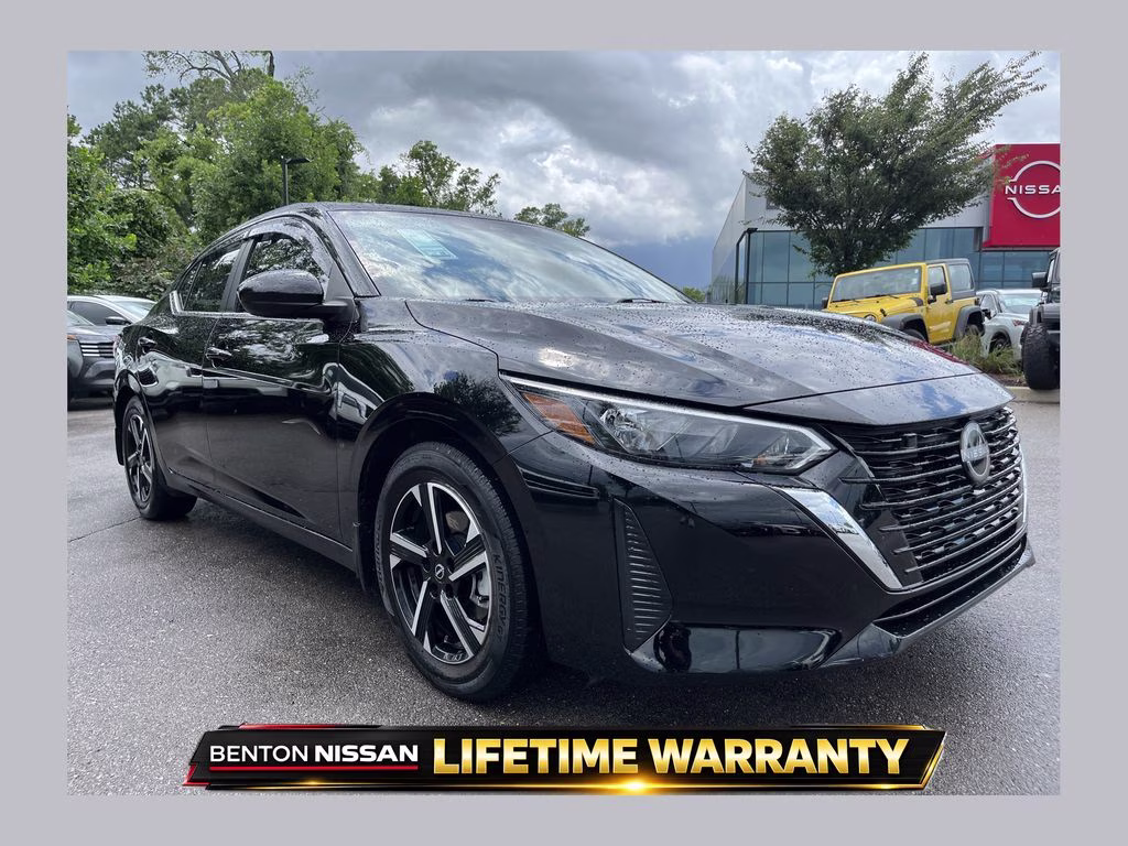 2025 Super Black Nissan Sentra SV FWD Sedan