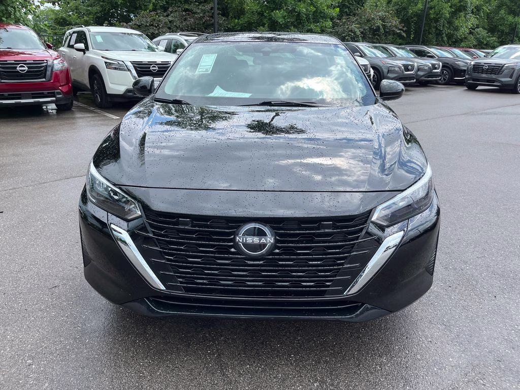 2025 Super Black Nissan Sentra SV FWD Sedan