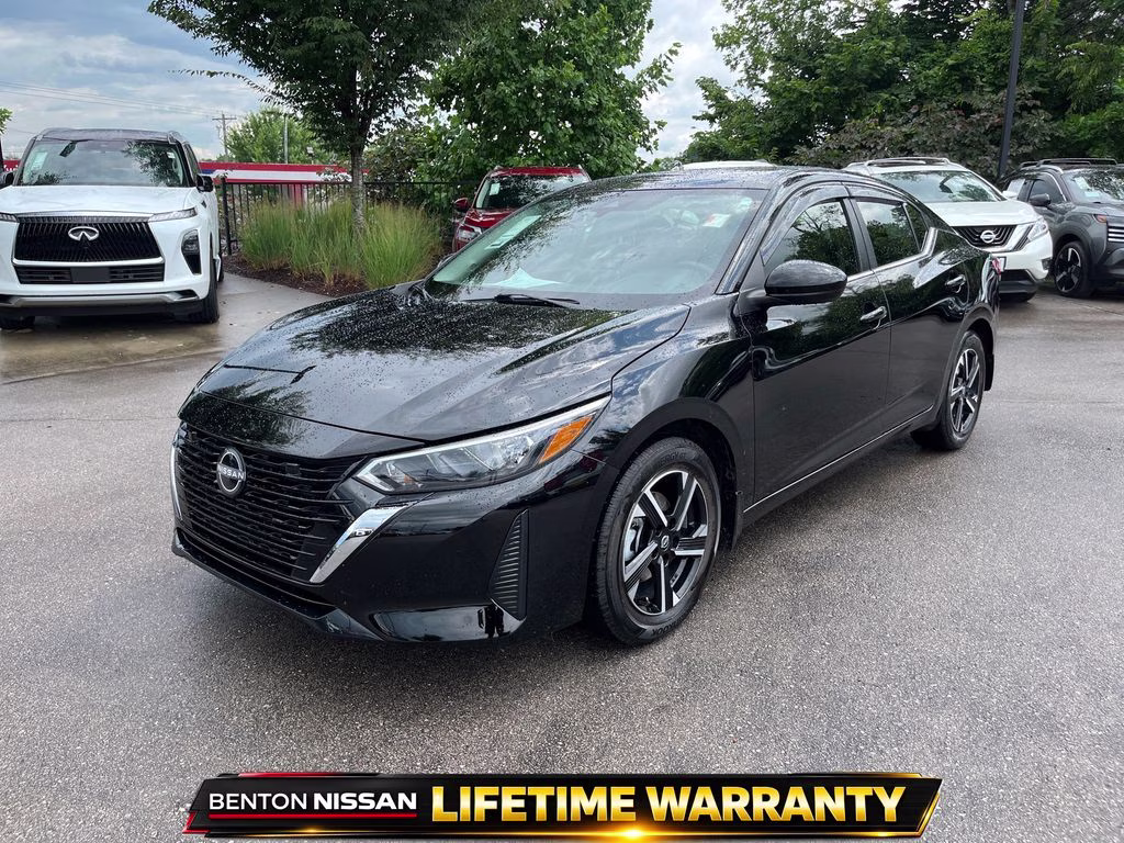 2025 Super Black Nissan Sentra SV FWD Sedan