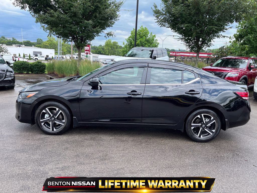 2025 Super Black Nissan Sentra SV FWD Sedan
