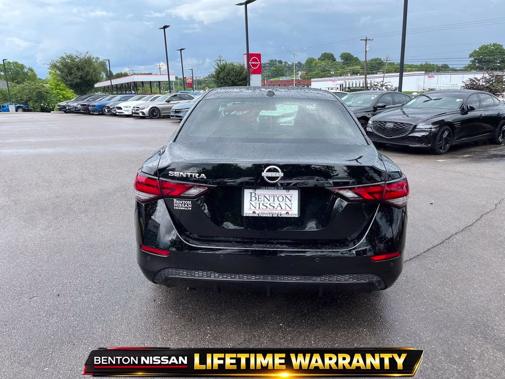 2025 Super Black Nissan Sentra SV FWD Sedan