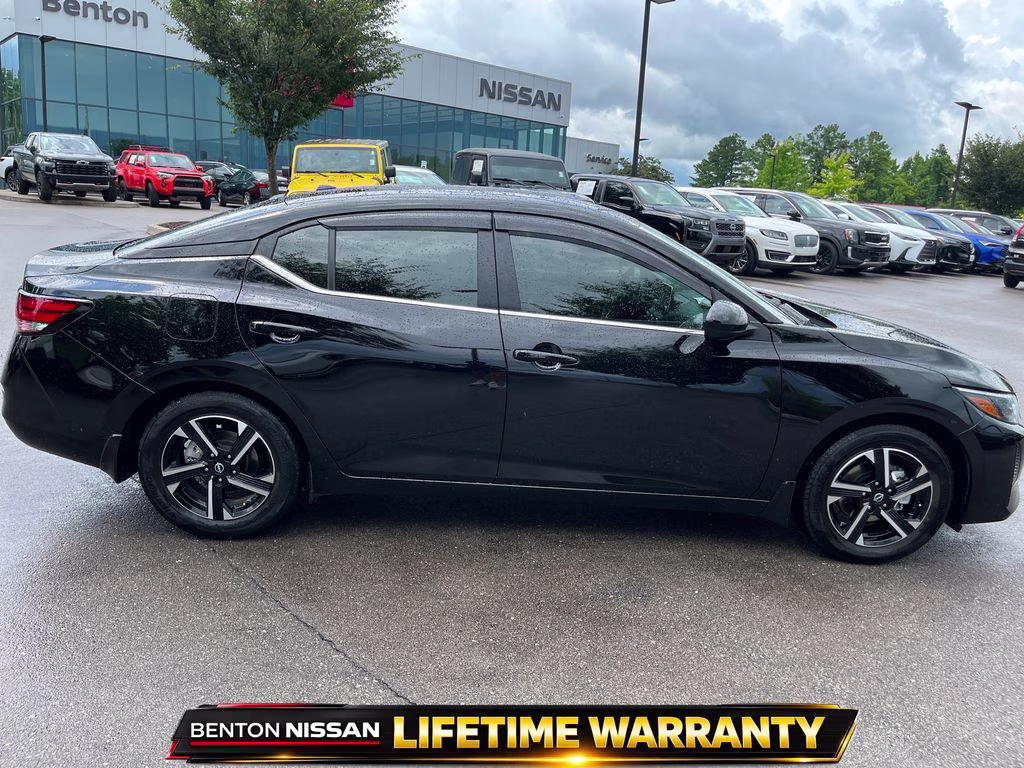 2025 Super Black Nissan Sentra SV FWD Sedan