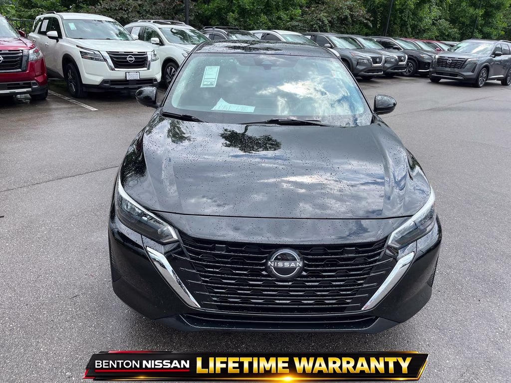 2025 Super Black Nissan Sentra SV FWD Sedan