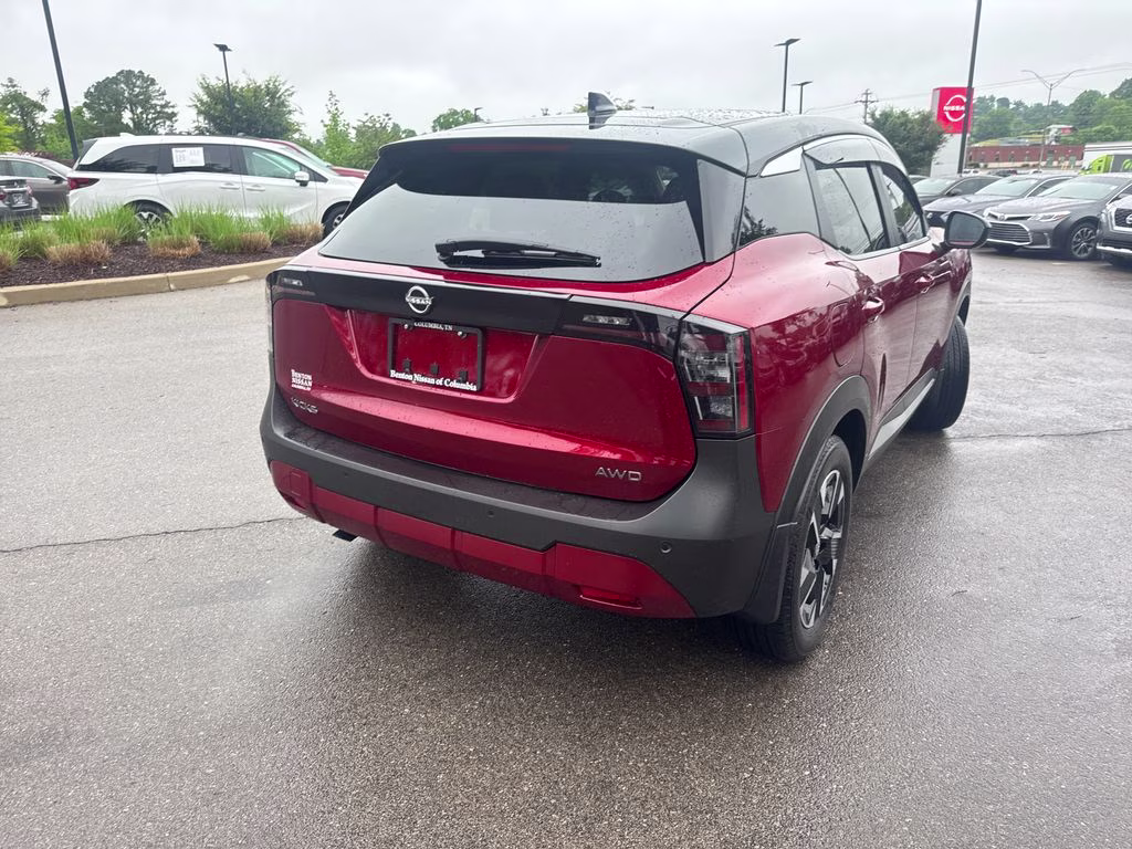 2025 Scarlet Ember Tintcoat/Super Black Nissan Kicks SV AWD SUV