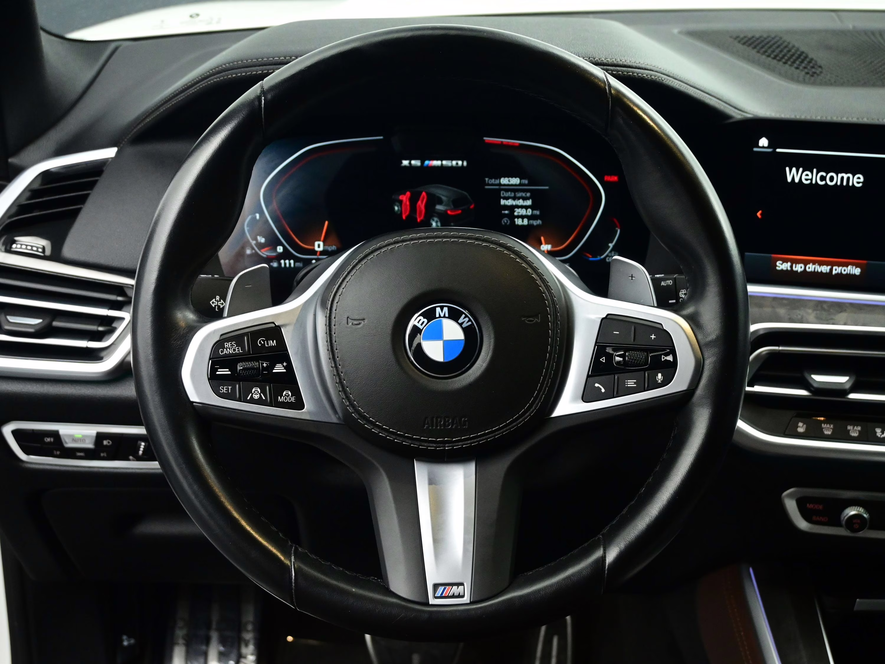 2023 Mineral White Metallic BMW X5 M50i AWD SUV