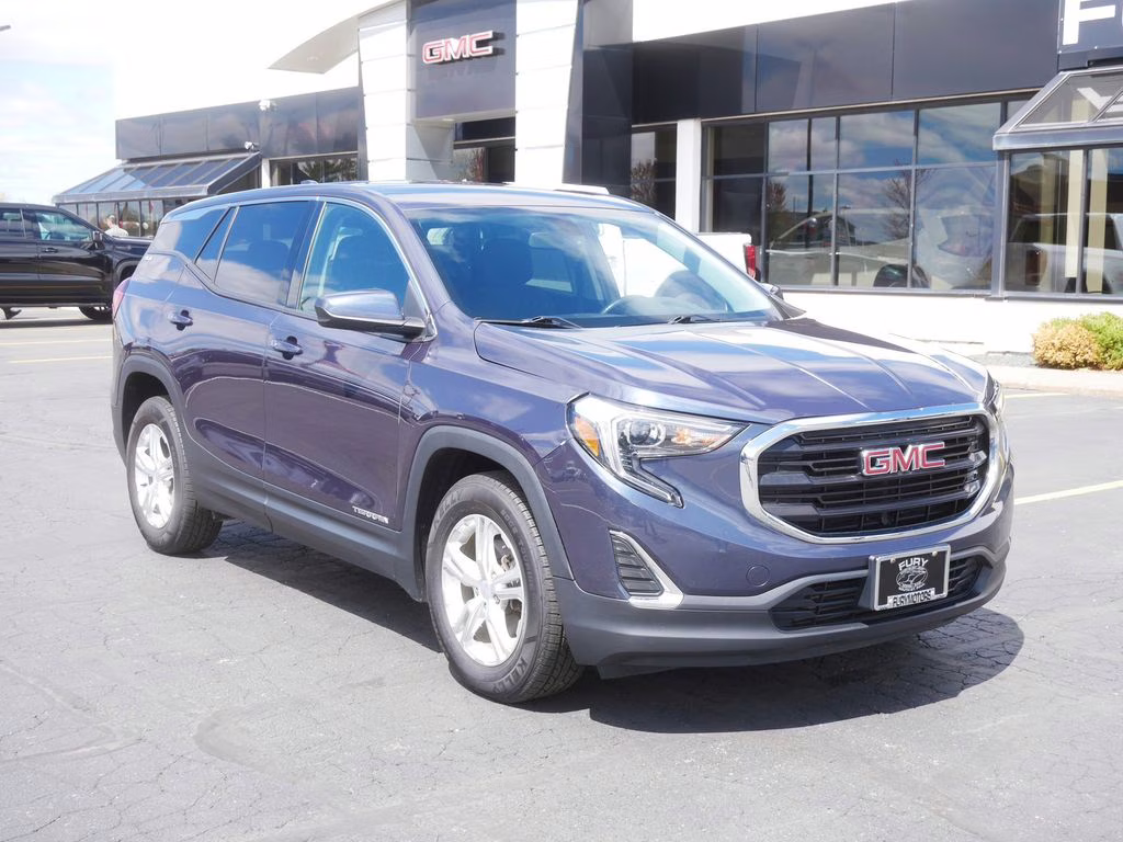 2018 Blue Steel Metallic GMC Terrain SLE FWD SUV