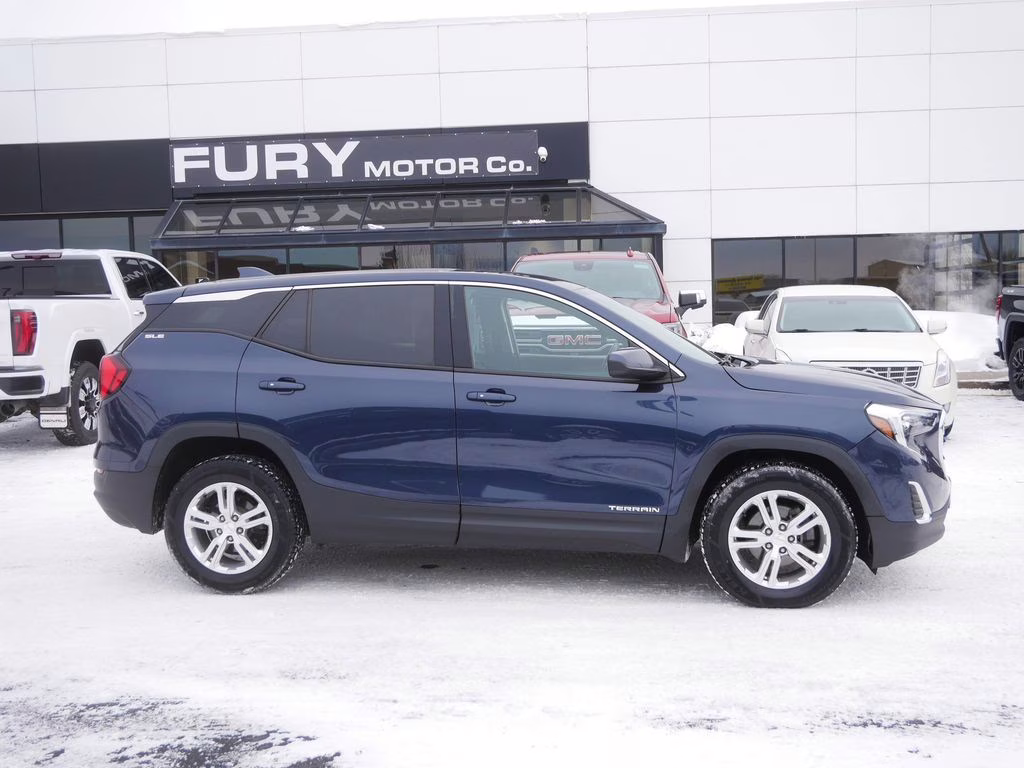 2018 Blue Steel Metallic GMC Terrain SLE FWD SUV