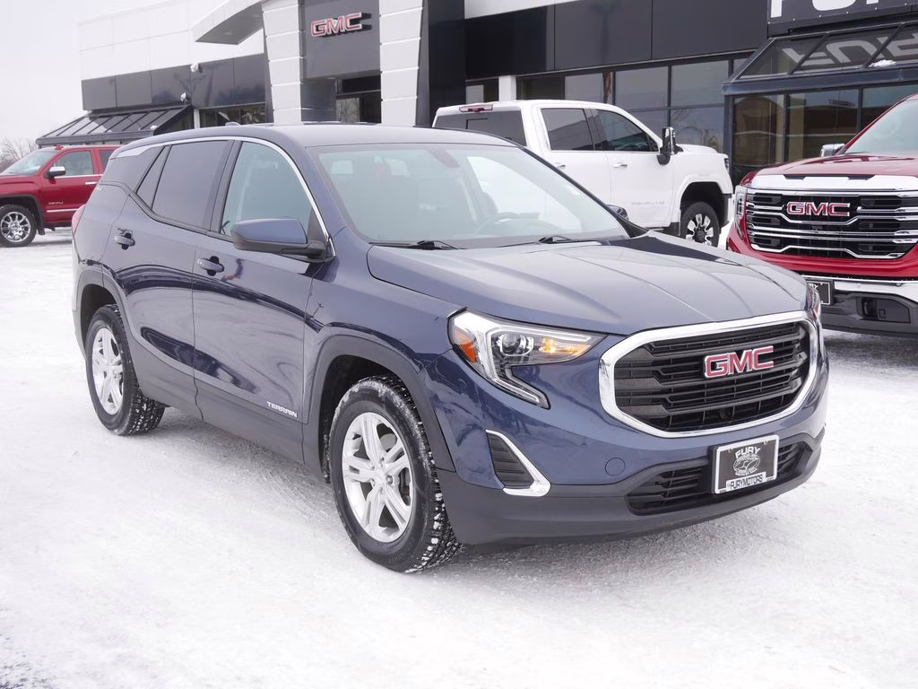 2018 Blue Steel Metallic GMC Terrain SLE FWD SUV