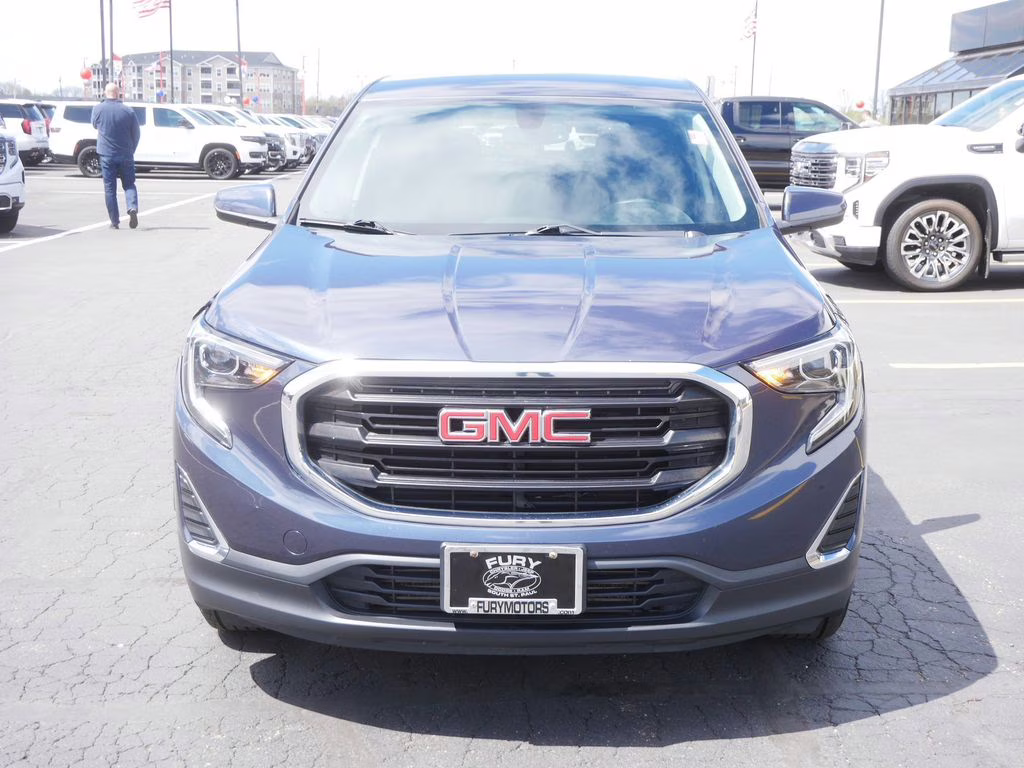2018 Blue Steel Metallic GMC Terrain SLE FWD SUV