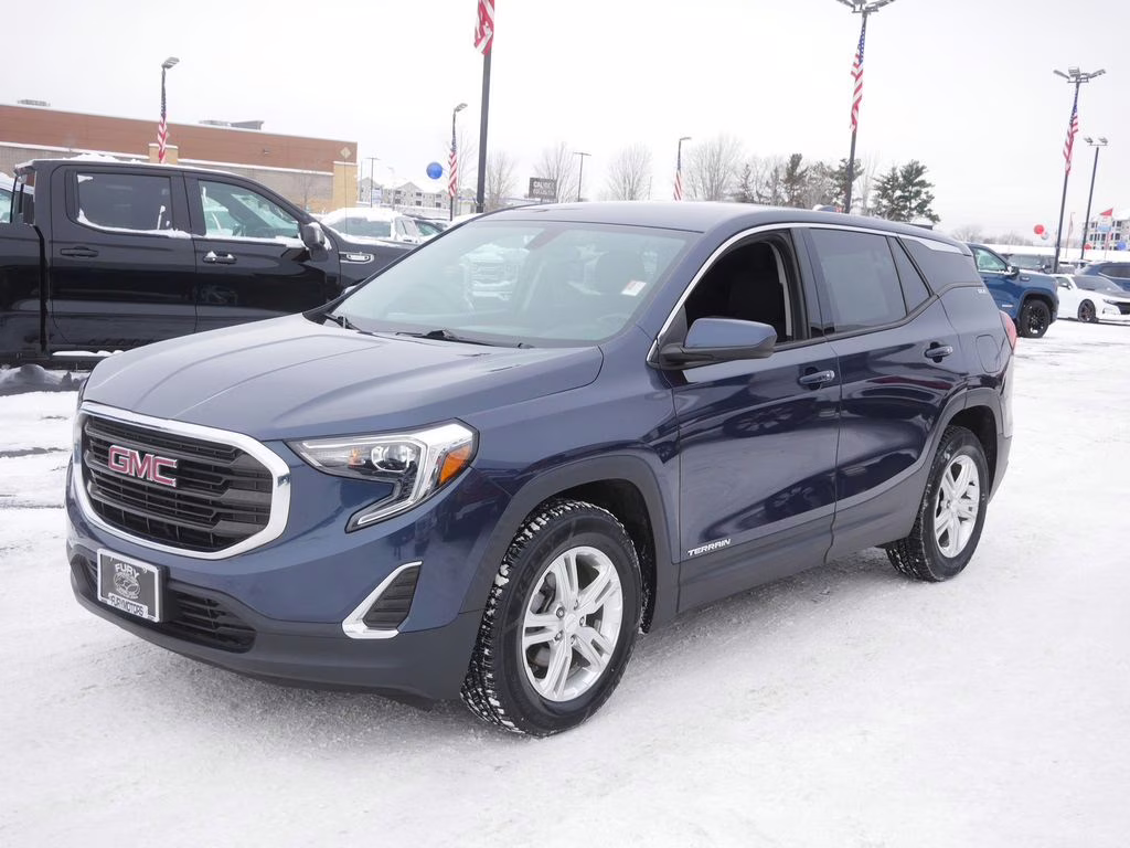 2018 Blue Steel Metallic GMC Terrain SLE FWD SUV
