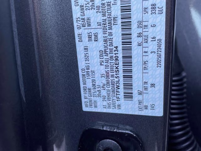2025 Carbonized Gray Metallic Ford F-150 XLT 4X4 Truck