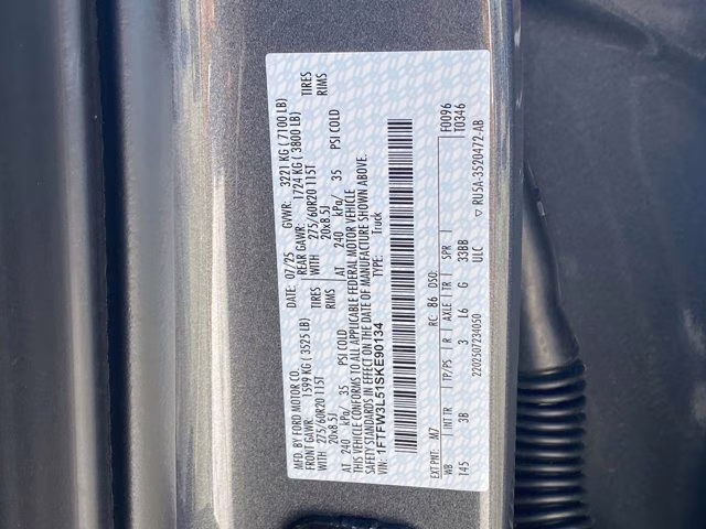 2025 Carbonized Gray Metallic Ford F-150 XLT 4X4 Truck