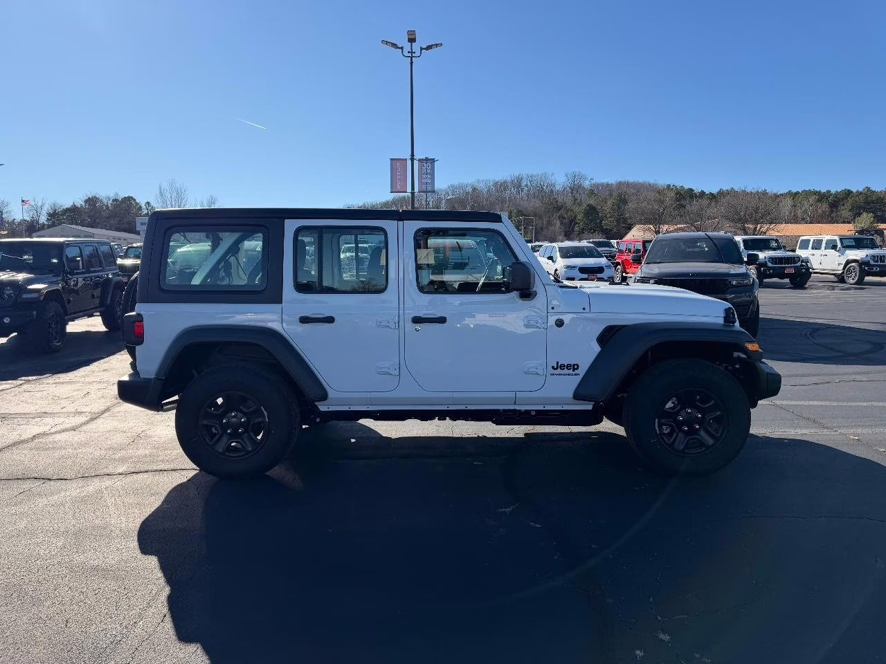 2026 Bright White Clearcoat Jeep Wrangler Sport 4X4 SUV
