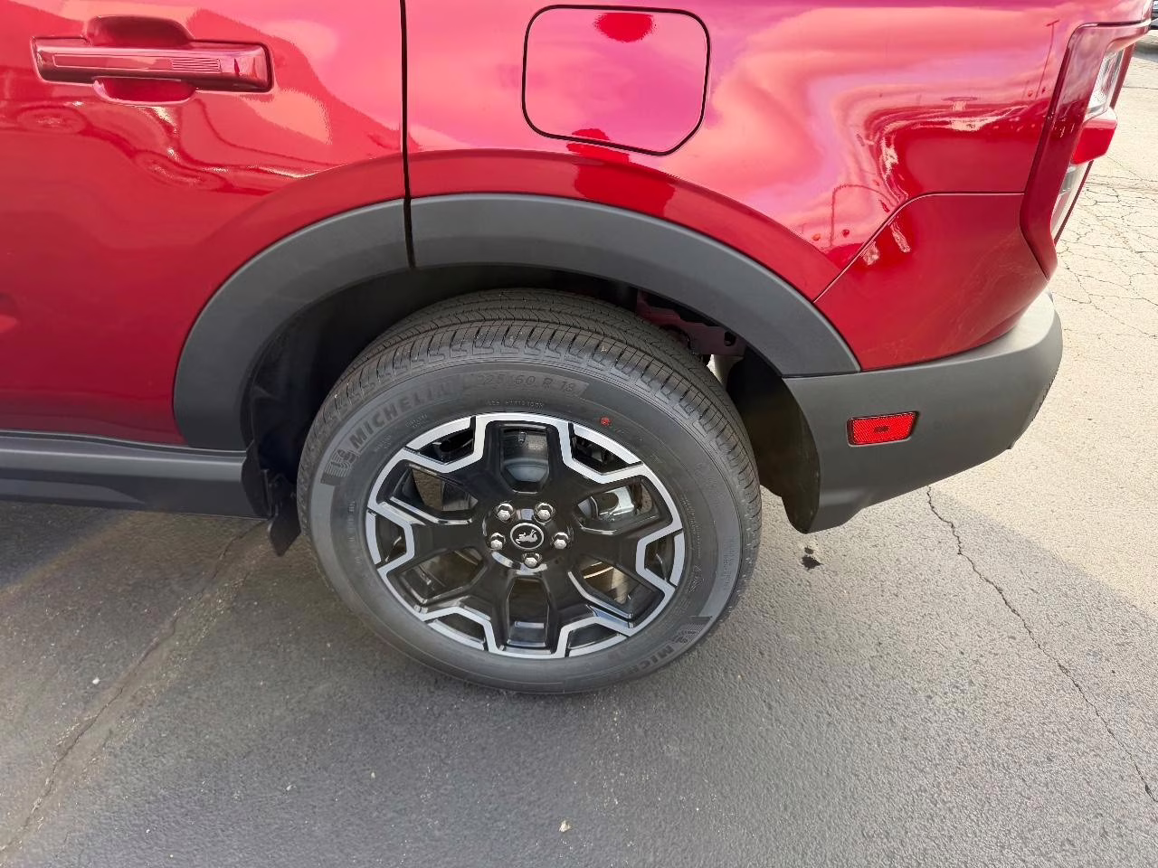2025 Ruby Red Metallic Tinted Clearcoat Ford Bronco Sport Outer Banks 4X4 SUV