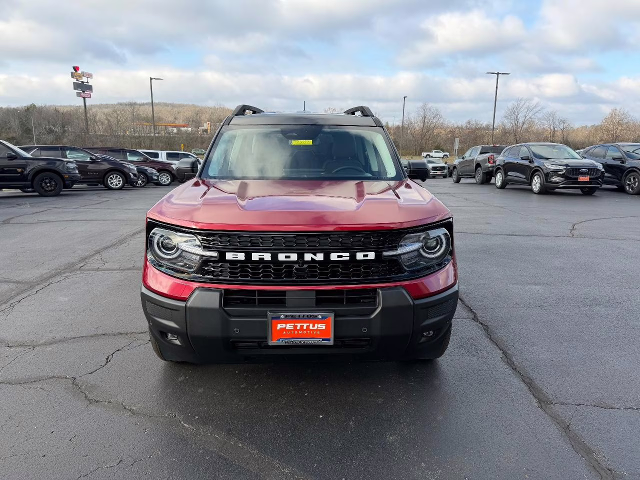 2025 Ruby Red Metallic Tinted Clearcoat Ford Bronco Sport Outer Banks 4X4 SUV