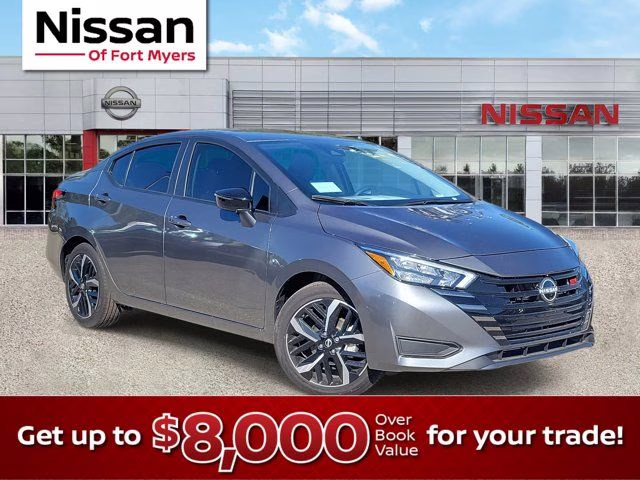 2025 Gun Metallic Nissan Versa 1.6 SR FWD Sedan