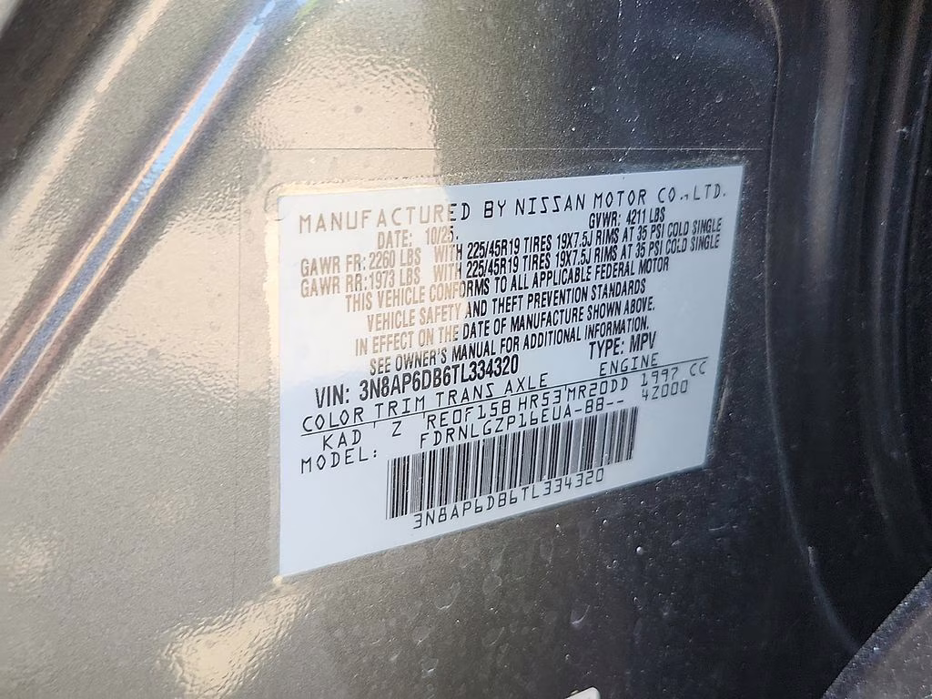 2026 Gun Metallic Nissan Kicks SR AWD SUV