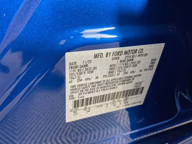 2026 Blue Ford Maverick Lobo Standard AWD Truck