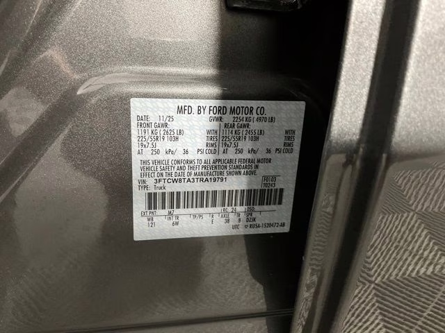 2026 Gray Metallic Ford Maverick Lobo Standard AWD Truck