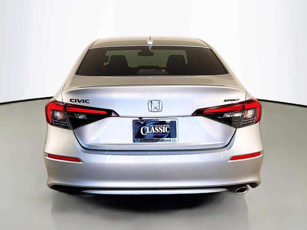 2026 Solar Silver Metallic Honda Civic Sport FWD Sedan