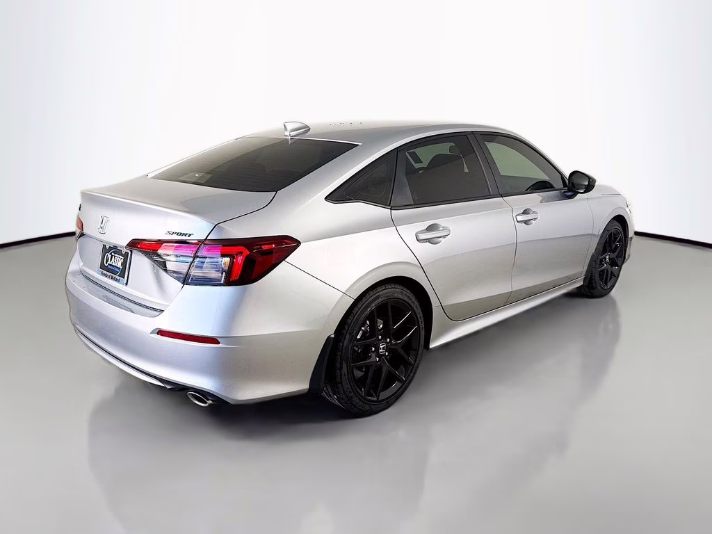 2026 Solar Silver Metallic Honda Civic Sport FWD Sedan