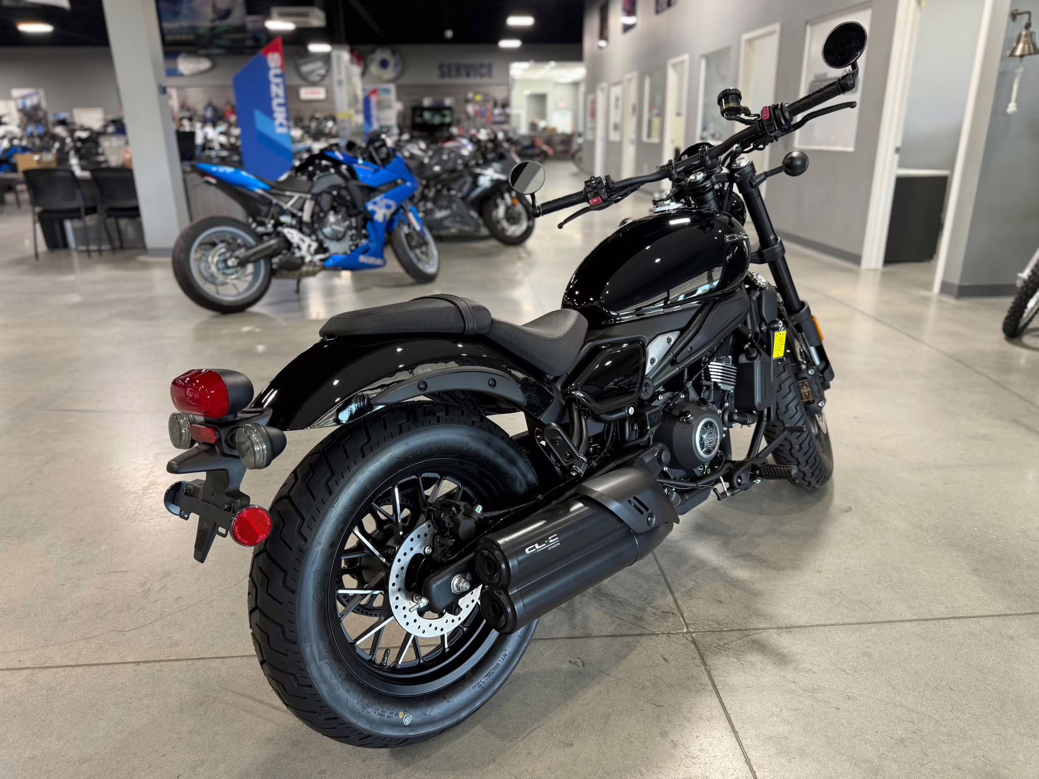 2025 BLK CFMOTO CL-C 450 Motorcycle