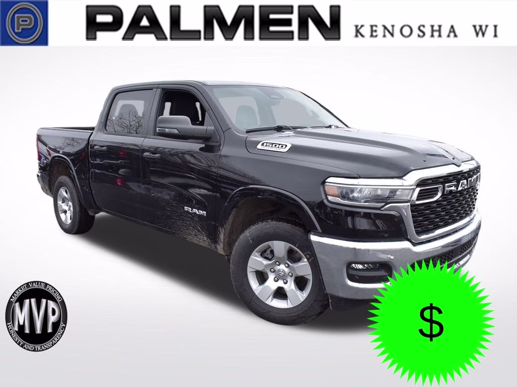 2026 Diamond Black Crystal Pearlcoat Ram 1500 Big Horn/Lone Star 4X4 Truck