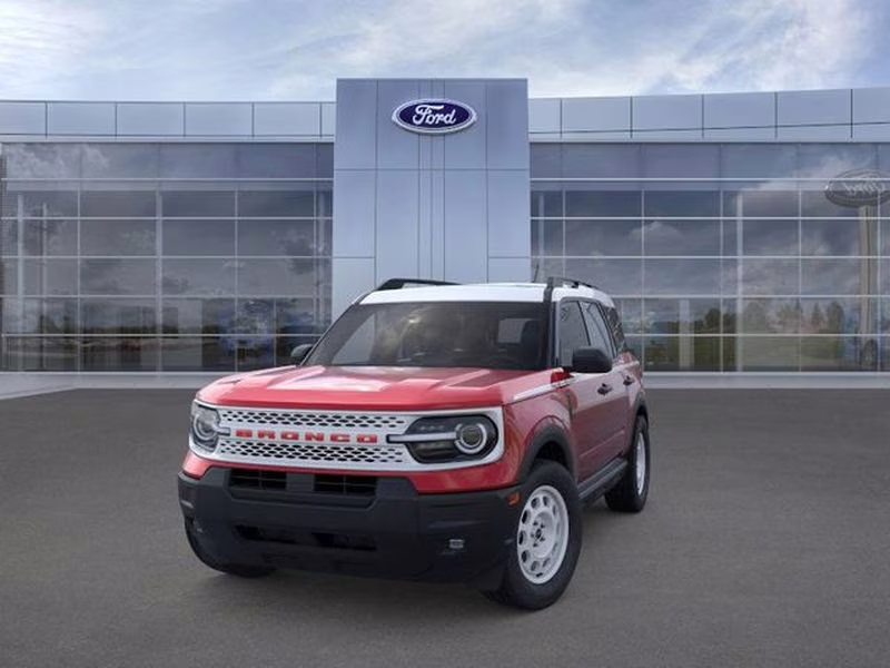 2025 Ruby Red Metallic Tinted Clearcoat Ford Bronco Sport Heritage 4X4 SUV