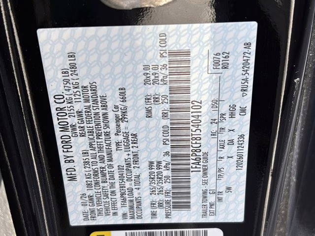 2026 Shadow Black Ford Mustang GT Premium RWD Coupe