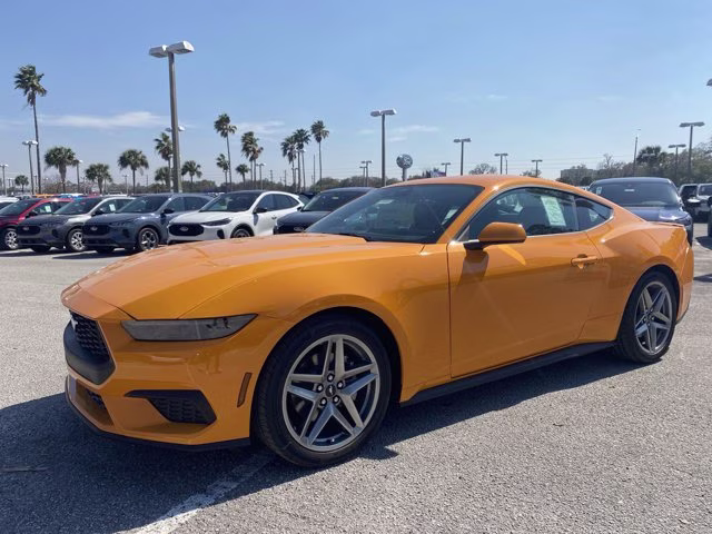 2026 Orange Fury Metallic Tri-Coat Ford Mustang EcoBoost Premium RWD Coupe
