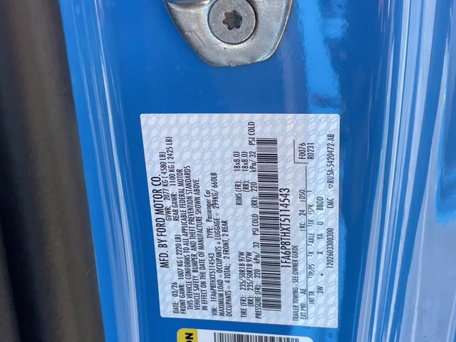 2026 Grabber Blue Metallic Ford Mustang EcoBoost Premium RWD Coupe