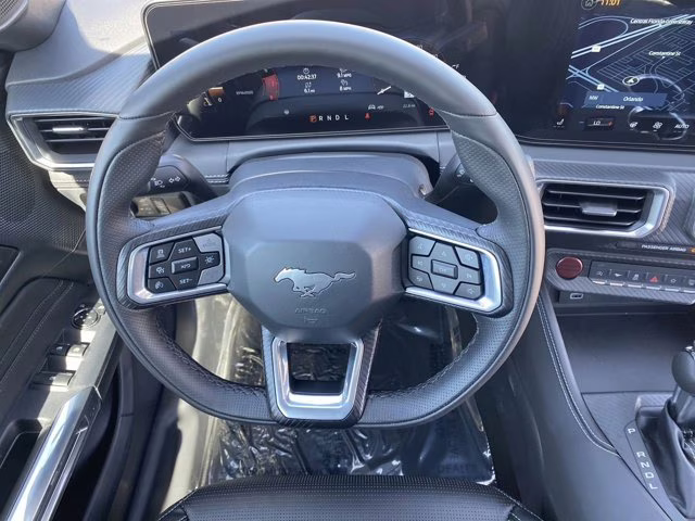 2026 Orange Fury Metallic Tri-Coat Ford Mustang EcoBoost Premium RWD Convertible